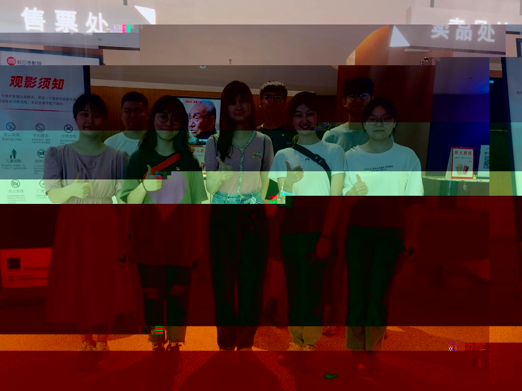 支部成員觀影前合照留念