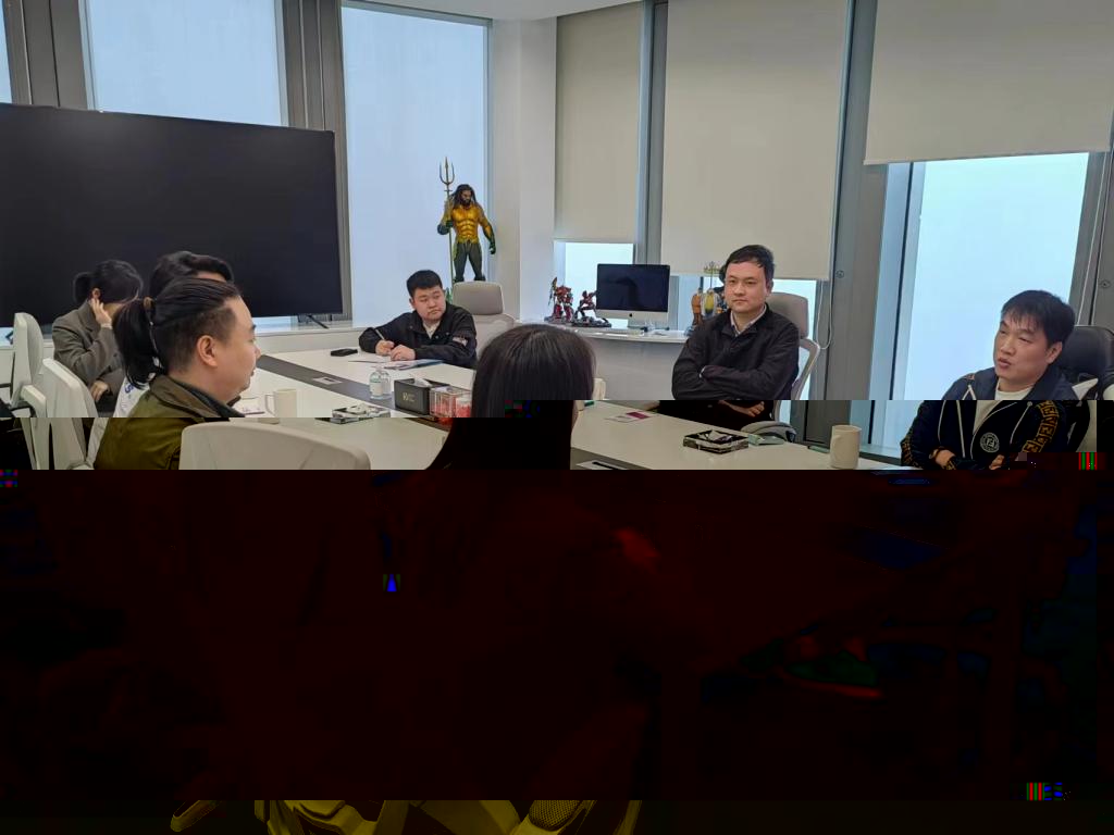 圖為文傳一行到昇格傳媒座談